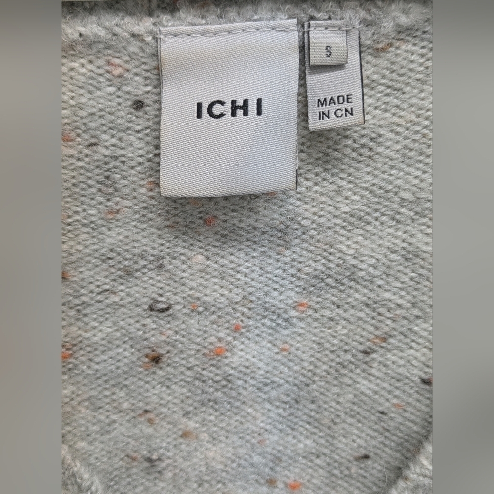 ICHI Heddie women's V-neck confetti sweater size S - Picture 3 of 12
